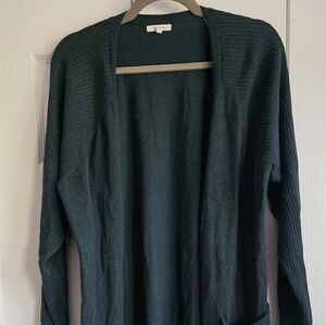 Women's Teal Green Cardigan Sweater 2x